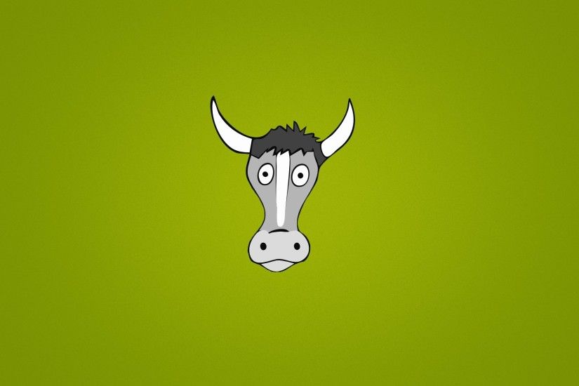 Cow Goggle-eyed Funny Cartoon