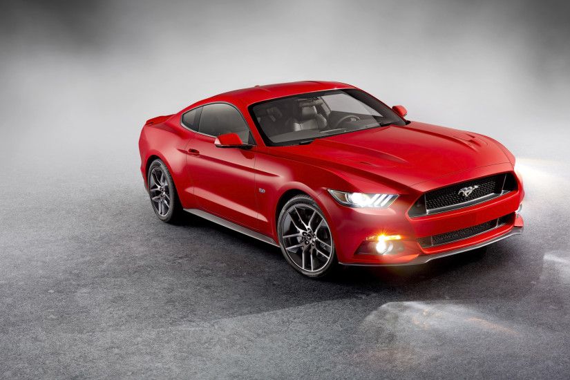 Red Mustang 2015 Wallpaper HD