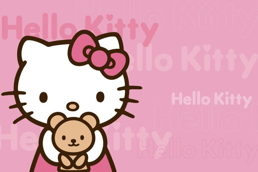 Hello Kitty pink background 1920Ã1200