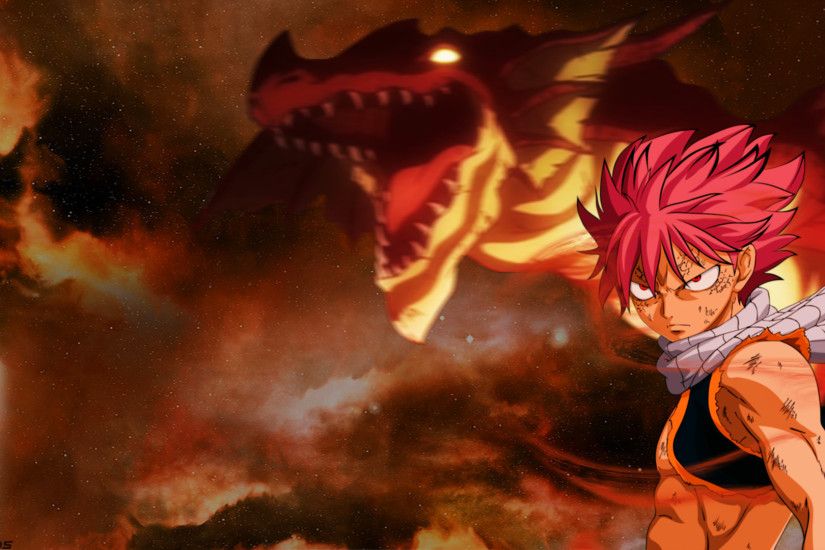 Anime - Fairy Tail Igneel (Fairy Tail) Natsu Dragneel Dragon Fire Anime  Wallpaper