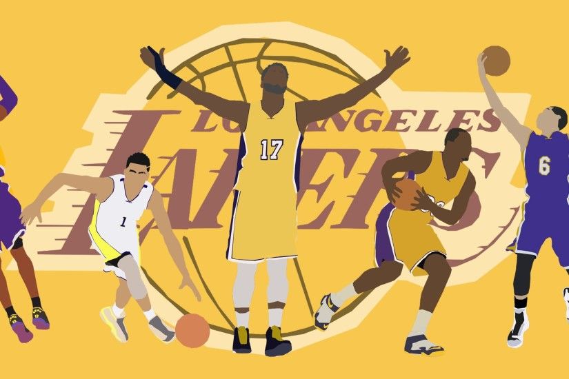 LOS ANGELES LAKERS nba basketball poster wallpaper | 2615x1312 | 984168 |  WallpaperUP