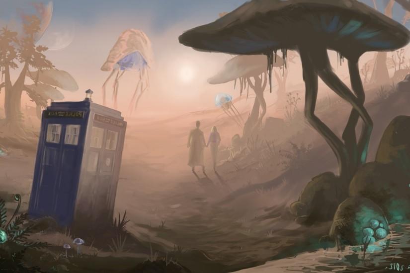 TARDIS, Anime, Doctor Who, The Elder Scrolls III: Morrowind Wallpaper HD