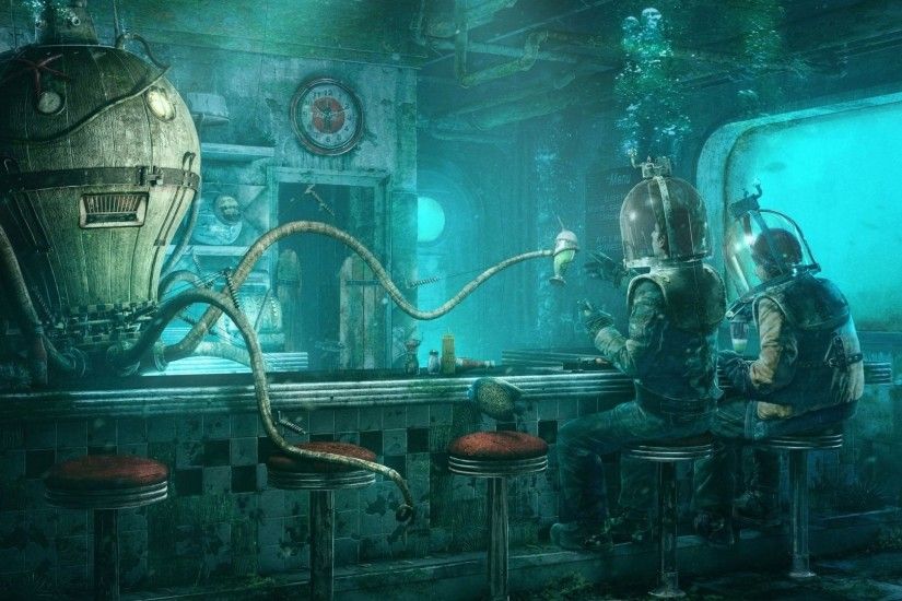 Sci Fi - Fantasy Underwater People Sci Fi Wallpaper