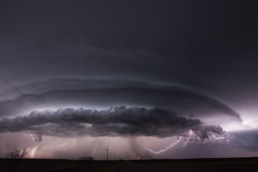 Dark Cumulonimbus Clouds With Lightning Â· Lightning Storm Wallpaper: ...