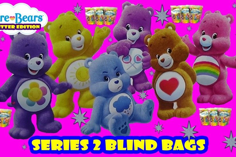 Care Bears Collectible Figures Glitter Edition Series 2 Blind Bag Opening -  YouTube