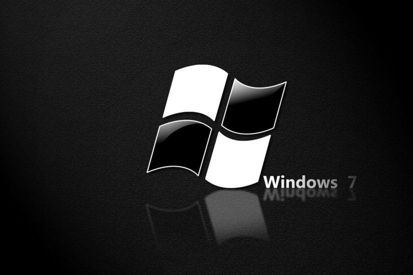 black and white windows 7 image Wallpaper