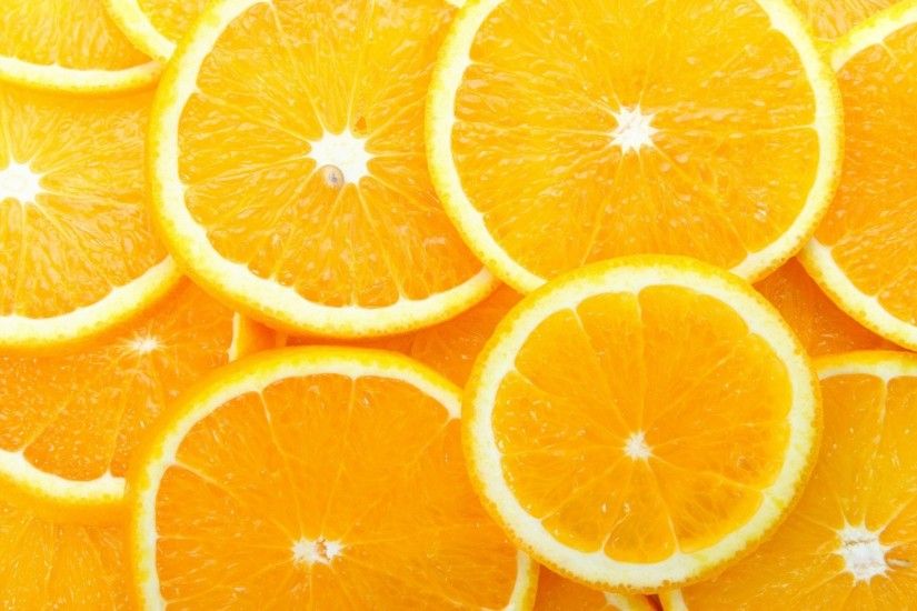 Orange Slices Wallpaper Fruits Nature