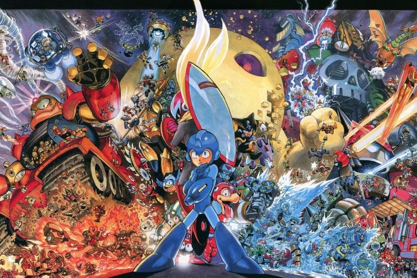 Rockman, Mega Man, Yusuke Murata 2560x1440 - Wallpaper - ImgPrix