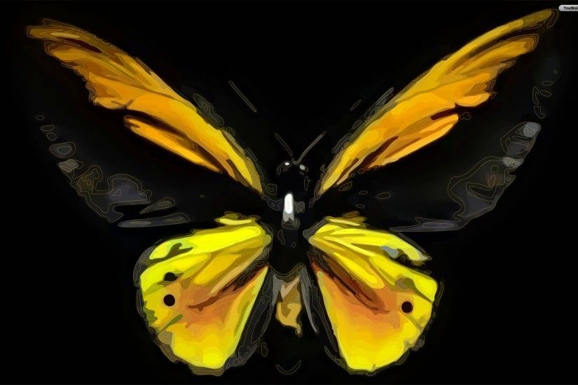 9 butterfly-wallpaper-1366x768-black-yellow-beautiful-butterfly-wallpaper-