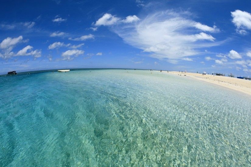 Okinawa Japan - Okinawa's Turquoise beach and Sky 1920*1200 NO.15 Wallpaper