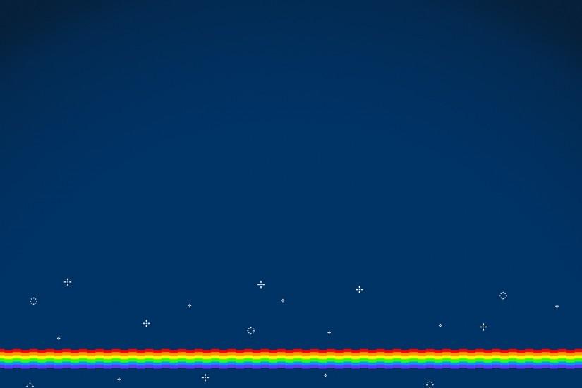 I made a Poptart Cat/Nyan Cat wallpaper [1080p] ...