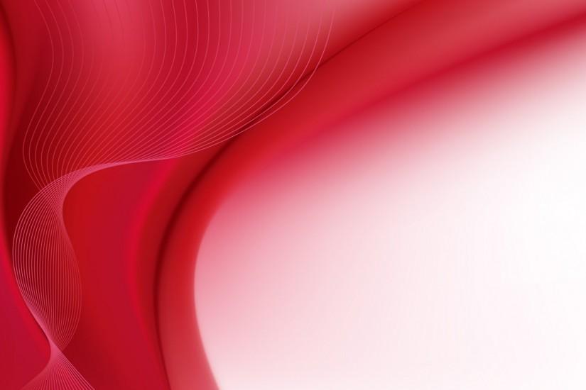 2048x1152 Wallpaper lines, red, background, wave