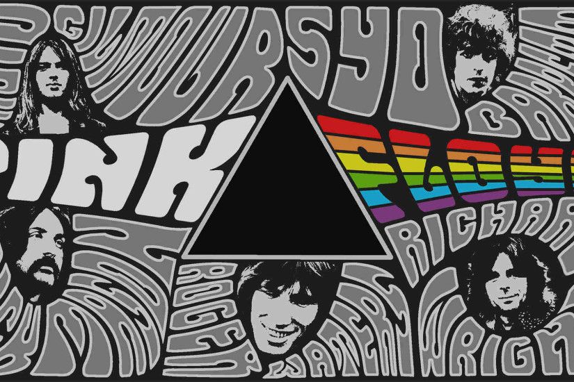 Typography Pink Floyd Wallpaper