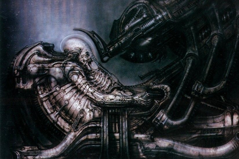 H R Giger Art Artwork Dark Evil Artistic Horror Fantasy Sci-fi Alien Aliens Xenomorph  Wallpaper At Dark Wallpapers