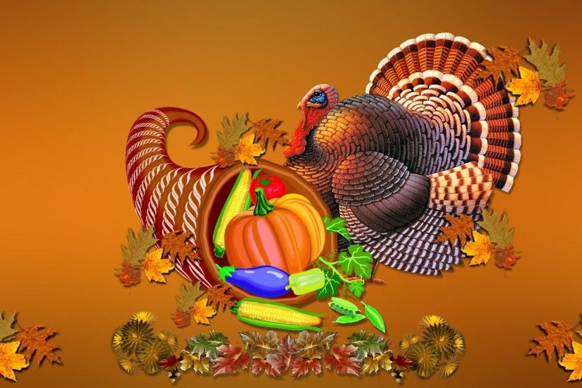 3D Thanksgiving Wallpaper.