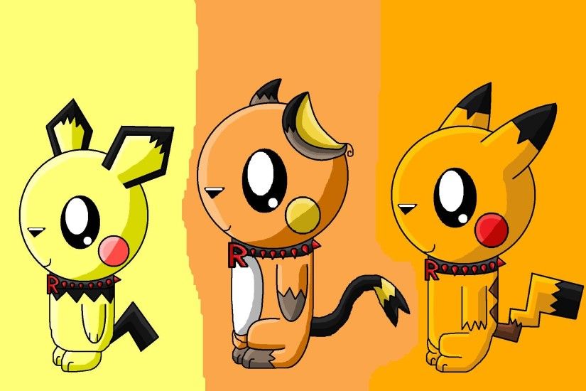 ... Team Rocket Pichu,raichu And Pikachu by pokemonlpsfan