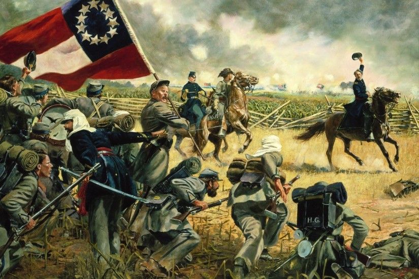 American Civil War Wallpapers, Art, Painting | HD Desktop .