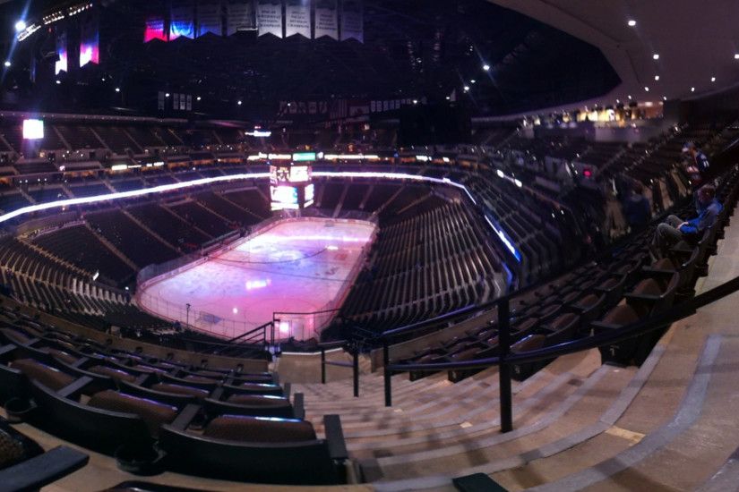 A panoramic photo I took (dual-monitor wallpaper) from my seat before a  game at Pepsi Center recently [3840x1200]. (X-post from /r/ColoradoAvalanche)  ...