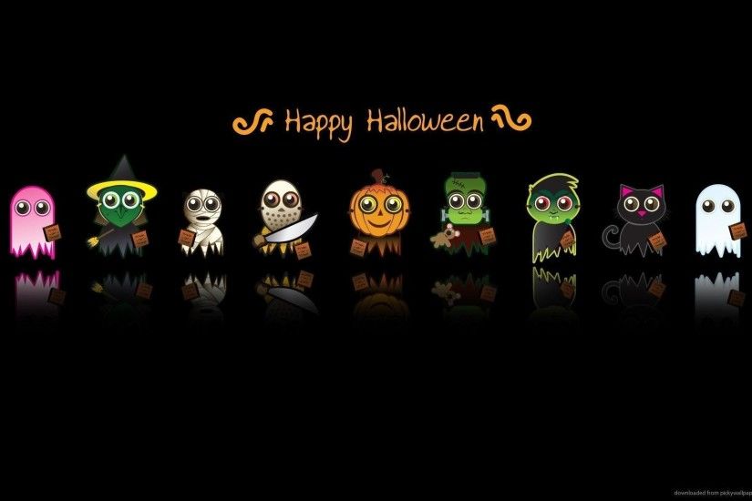 Cute Halloween Characters Wallpaper - High Definition Wallpapers
