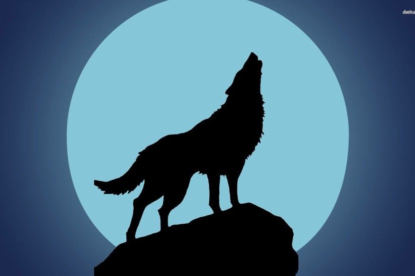 Howling Wolf Silhouette 724889 ...