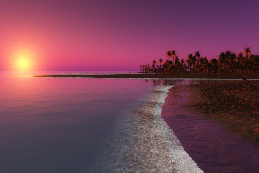 Pink Landscape Desktop Backgrounds - Wallpaper, High Definition .