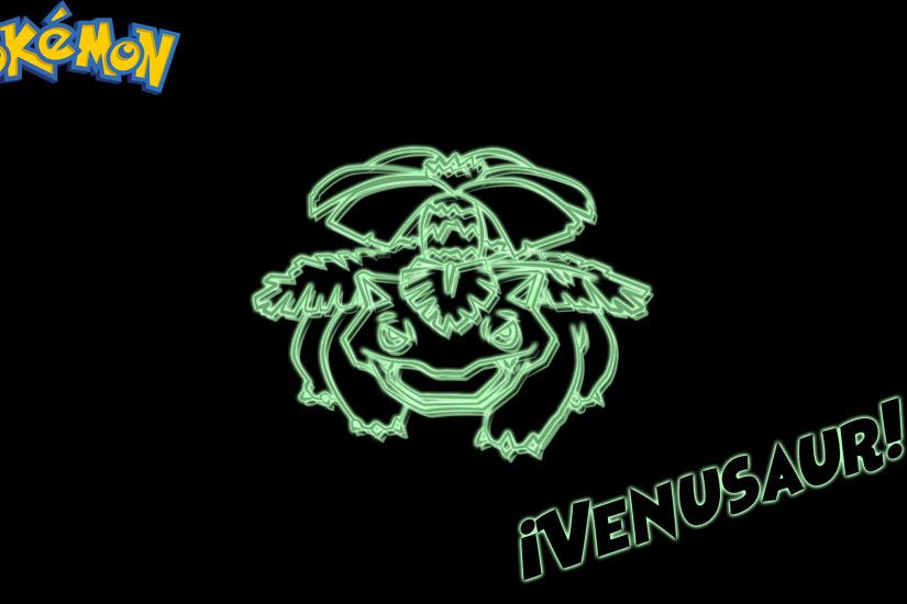 Video Game - PokÃ©mon Venusaur (PokÃ©mon) Neon Wallpaper