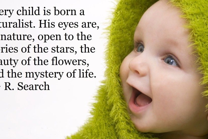 Cute Baby Boy Wallpaper with Quotes