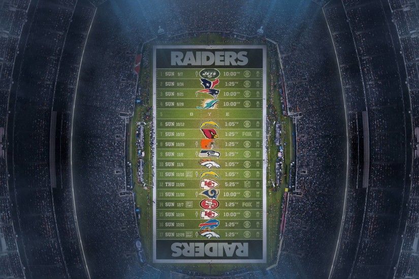 Raiders Schedule Wallpaper HD
