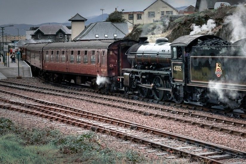 Old steam train locomotive wallpaper