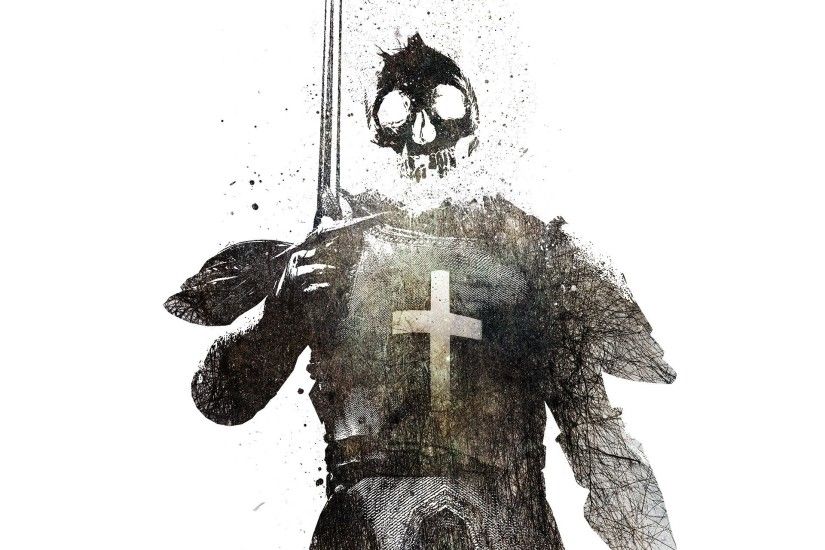 Skeleton Templar Knight Sword Armor None... x