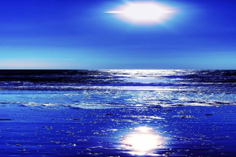 Moonlight Tag - Blue Moonlight Beauty Reflection Ocean Moon Ray Computer  Wallpaper for HD 16: