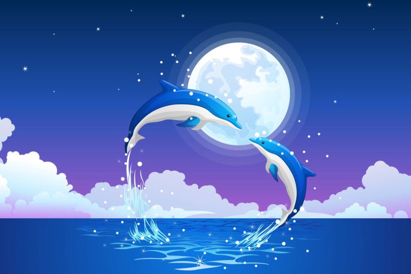 hd pics photos fish dolphin jumping love desktop background wallpaper
