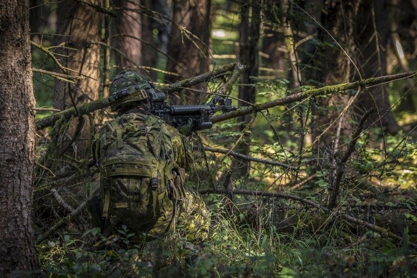 men, Soldier, Rifles, Assault Rifle, Forest, Military, Camouflage Wallpapers  HD / Desktop and Mobile Backgrounds