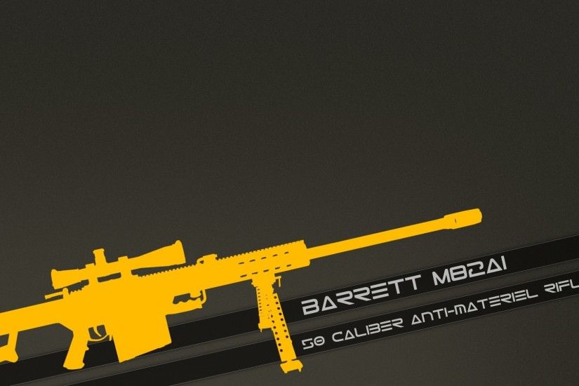Barrett 50 cal Anti-Material Rifle HD Wallpaper