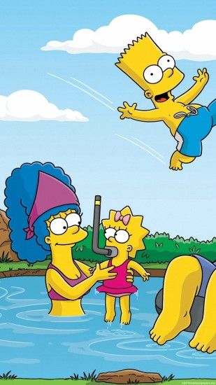 1080x1920 The Simpsons Summer Vacation iPhone 6 wallpapers HD - 6 Plus  backgrounds