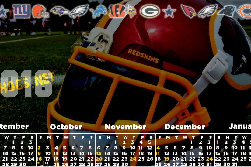 2016 Redskins Calendar