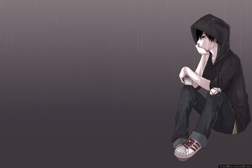 Download Free Wallpaper Boy Anime Lonely