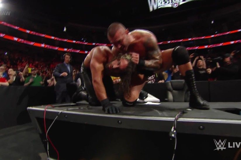 Randy Orton finally turned his back on Seth Rollins on Raw, dropping The  Aerialist with a steel chair and an RKO onto the announce table.
