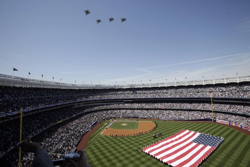 Opening day at Yankees Stadium...Can't wait for the baseball season