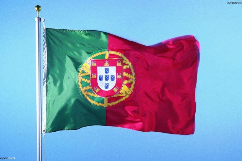 The flag of Portugal HD Wallpaper