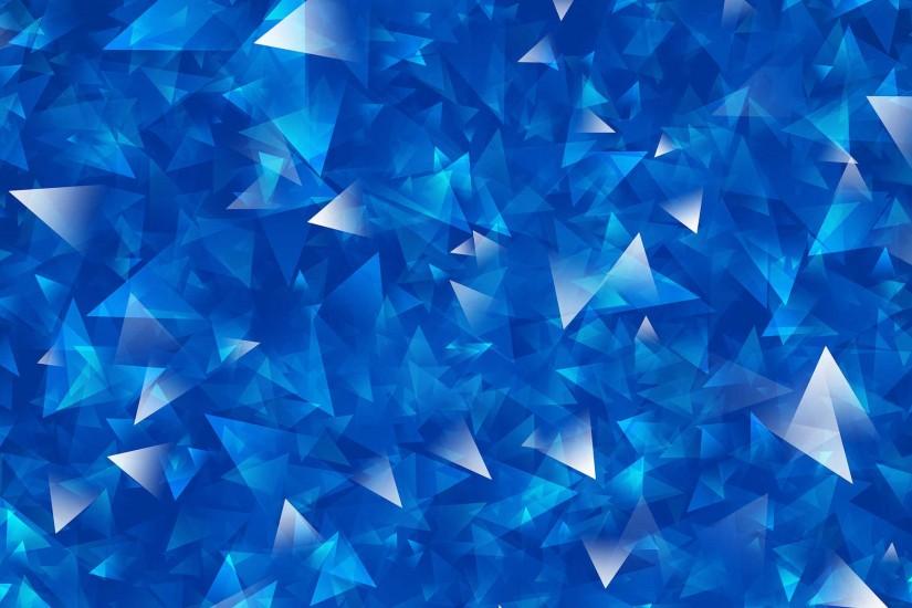 Amazing Blue 3D Crystal Wallpaper