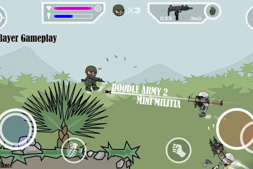 DOODLE ARMY 2 : Mini Militia Android/iOS Local Multiplayer gameplay