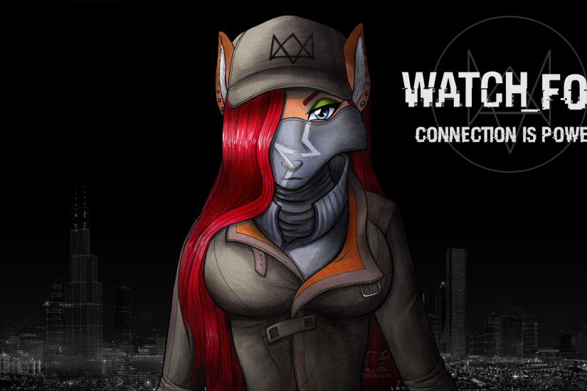 Watch Dogs Furry Black Background