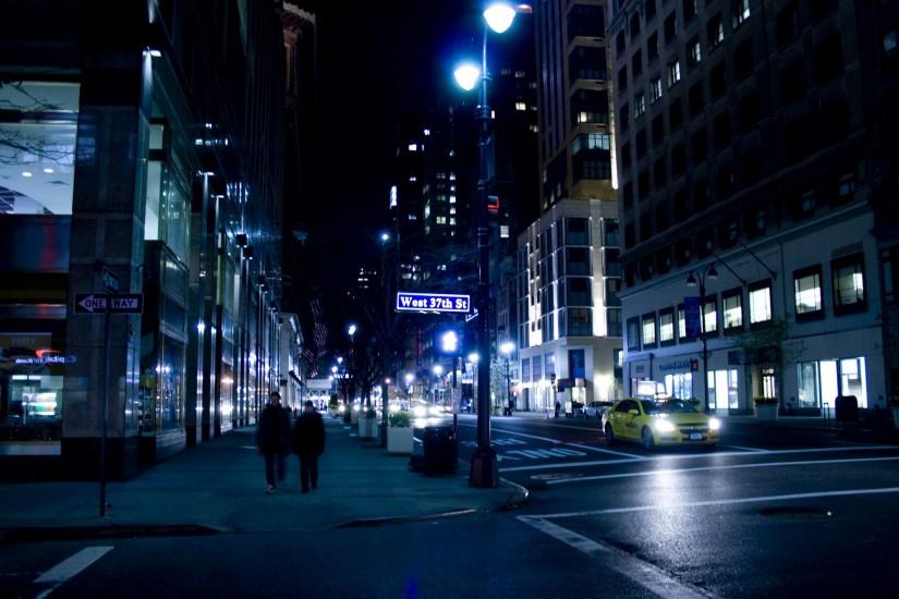 Streets night urban traffic city lights