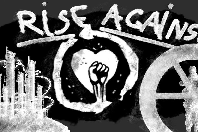 1920x1080 Wallpaper rise against, graphics, name, symbol, picture