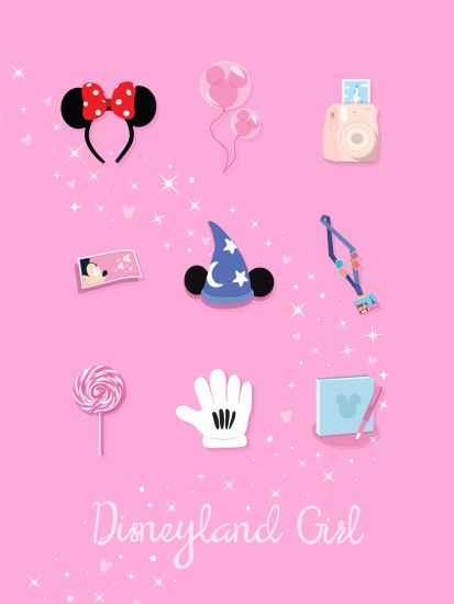"Disney Girl" : Disneyland Smartphone - iPad Wallpaper.