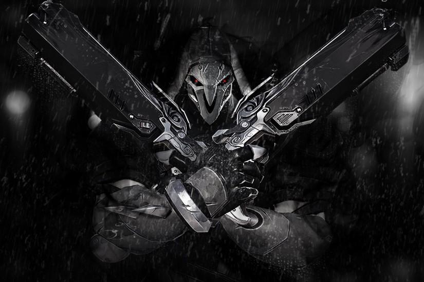Video Game - Overwatch MÃ¶rk Rain Reaper (Overwatch) Bakgrund