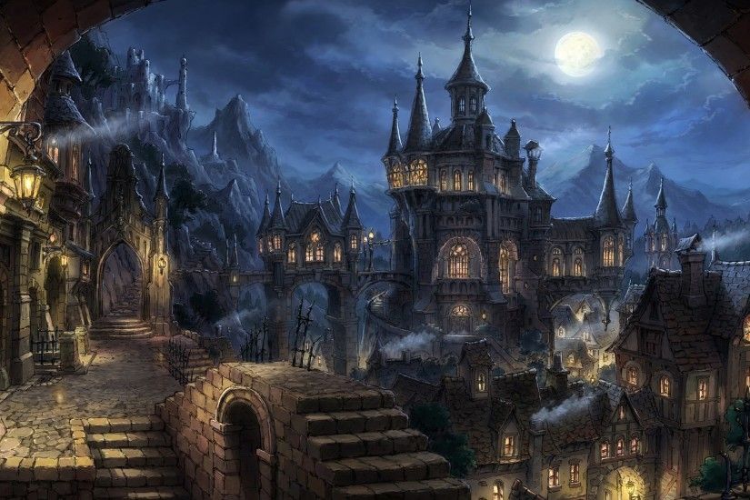 fantasy art, Fantasy city Wallpapers HD / Desktop and Mobile Backgrounds