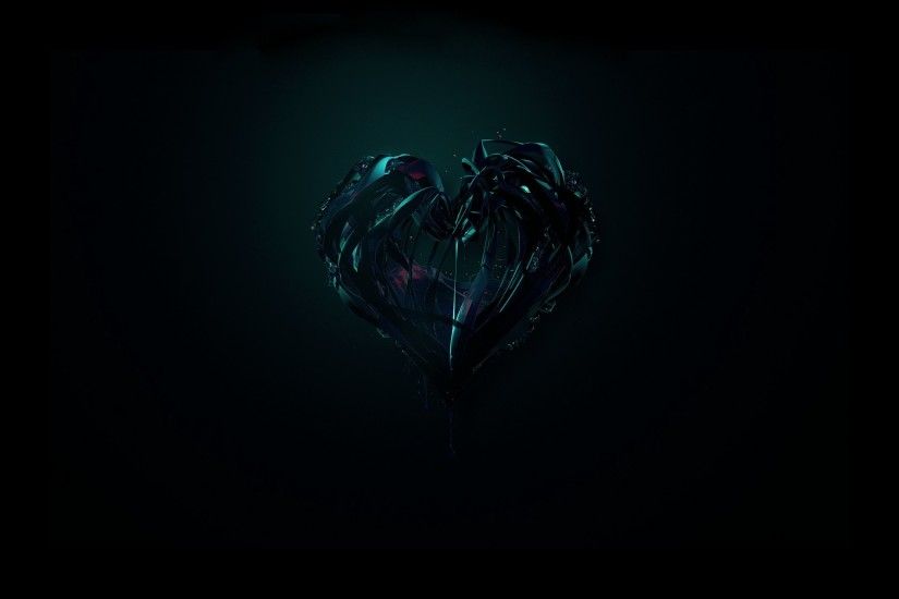 Black Heart Desktop Background. Download 2560x1440 ...