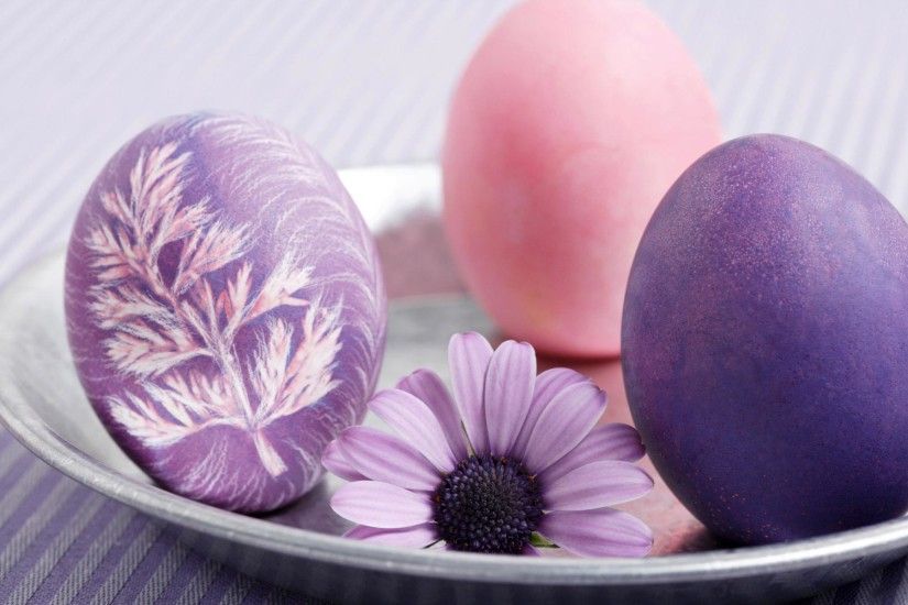 Pink and purple Easter eggs HD wallpapers